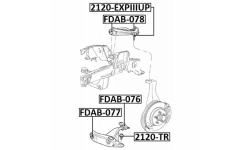 Сайлентблок Febest, арт. FDAB-077