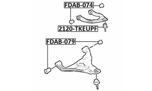 Сайлентблок Febest, арт. FDAB-079