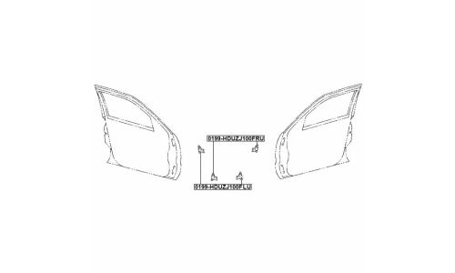 Петля передней правой двери верхняя | перед прав/лев Febest, арт. 0199-HDUZJ100FRU