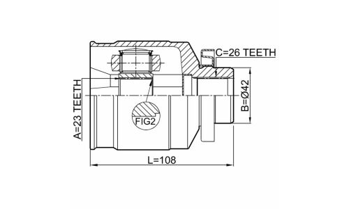 ШРУС Febest, передний, правый, внутренний, арт. 1211-TUCJMRH