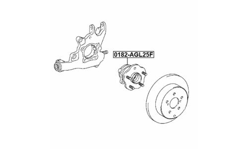 Ступица колеса Febest, арт. 0182-AGL25F