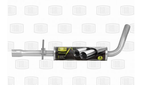 Резонатор выхлопной системы Trialli, для Skoda Octavia, алюминизированная сталь, арт. EAM 1803