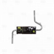 Глушитель выхлопных газов Trialli, задний, для Lada 21213, алюминизированная сталь, арт. EMM 0115