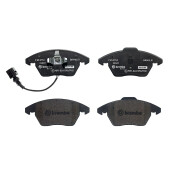 Колодки тормозные дисковые Brembo, передние, комплект на ось (4 шт), арт. P 85 075X