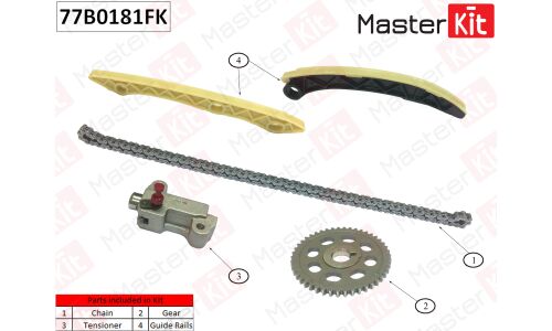 Комплект для замены цепи ГРМ MasterKit, арт. 77B0181FK