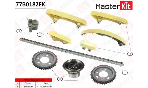 Комплект для замены цепи ГРМ MasterKit, арт. 77B0182FK