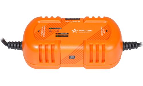 Зарядное устройство Airline Car-to-Car, от прикуривателя 12В, 5А, до 120Ач,  арт. ACH-5A-12