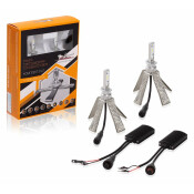 Лампа H1 LED кмпл 2шт. светодиодная 12В 18Вт 6500К 5000Лм белая PREMIUM AIRLINE, арт. ALED-H1-01