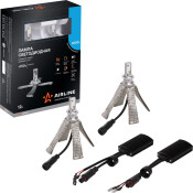 Лампа светодиодная Airline PRO Series H3 (PK22s, T12), 12В, 18Вт (соответствует 55Вт), 6500К, комплект 2 шт, арт. ALED-H3-02