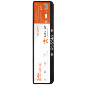 Рамка номерного знака Airline для автомобиля, прямоугольная, пластиковая, черная, с боковыми защелками, рельефная надпись «Russia»