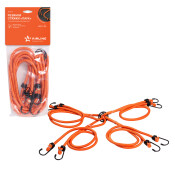 Стяжки для груза Airline «Паук», резинки, Ø8мм, длина 120см, металлические крюки, комплект 4 шт, арт. AS-R-12