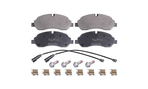 Колодки тормозные дисковые Febi, передние, комплект на ось (4 шт), арт. 16955