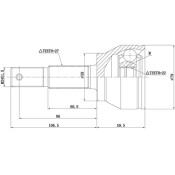 ШРУС наружный | перед прав/лев ZIKMAR, арт. Z87105R