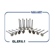 Комплект клапанов двигателя Gallant, 8 впускных + 8 выпускных, арт. GL.EP.6.1