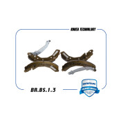 Колодки тормозные барабанные Brave, комплект на ось (4 шт), арт. BR.BS.1.3