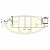 Амортизатор | зад лев GUD, арт. GSA344459
