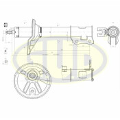 Амортизационная стойка GUD, газомасляная, двухтрубная, передняя, левая, 1 шт, арт. GSA332109