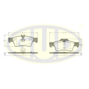 Колодки тормозные дисковые | зад GUD, арт. GBP099100
