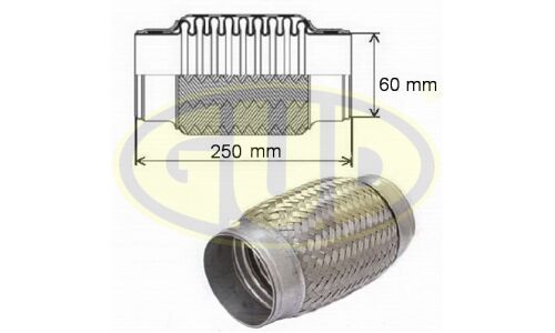 Гофра глушителя GUD, арт. GFP360250