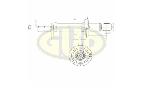 Амортизатор | зад прав/лев GUD, арт. GSA341463