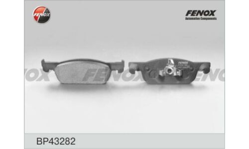 Колодки тормозные дисковые Fenox, передние, комплект на ось (4 шт), арт. BP43282