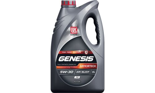 Масло моторное Лукойл Genesis Armortech FD 5w30, синтетическое, API SL/CF, ACEA A1/A5/B1/B5, универсальное, 4л, арт. 3149878/1538770