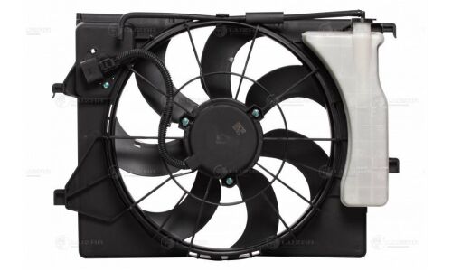 Вентилятор охлаждения радиатора Luzar, с кожухом, для Hyundai Solaris, KIA Rio, арт. LFK 08L5
