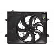 Вентилятор охлаждения радиатора Luzar, с кожухом, для KIA Cerato, арт. LFK 0830