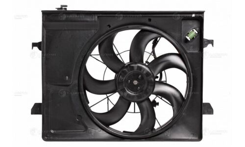 Вентилятор охлаждения радиатора Luzar, с кожухом, для KIA Cerato, арт. LFK 0830