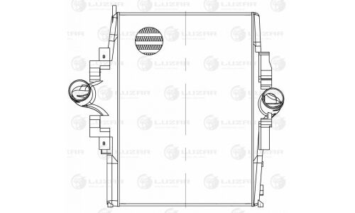 ОНВ (радиатор интеркулера) для а/м Mercedes Axor (02-)/KAMAZ 5490 (LRIC 15703) HCV Luzar, арт. LRIC 15703