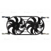 Э/вентилятор охл. для а/м УАЗ Patriot (12-) (2 вент.) (с кожухом) A/C+ Luzar, арт. LFK 0363