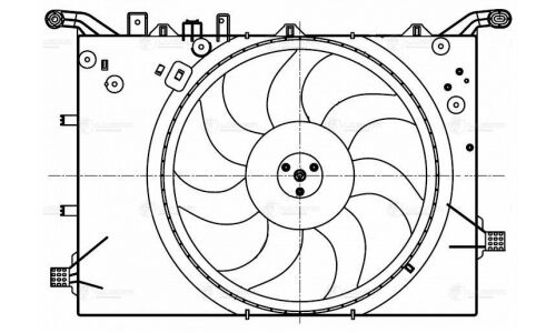 Вентилятор радиатора Luzar, арт. LFK 1056