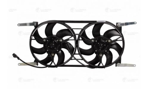 Вентилятор охлаждения радиатора Luzar, с кожухом, с 2 вентиляторами, для UAZ Patriot, арт. LFK 0361