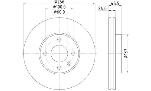 Диск тормозной Nisshinbo, передний, арт. ND6099K