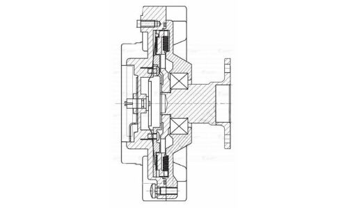 Муфта вязкост. без крыльч. для а/м Nissan Pathfinder/Navara (05-) 2.5DTi Luzar, арт. LMC 1451