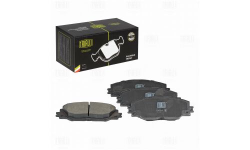 Колодки тормозные дисковые Trialli передние, комплект на ось (4 шт), арт. PF 1908