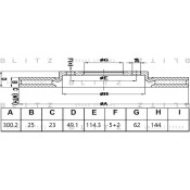 Диск тормозной Blitz, передний, арт. BS0480