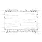 Радиатор охлаждения двигателя Free-Z, арт. KK0129