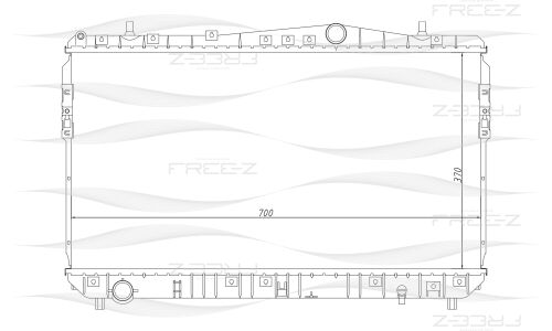 Радиатор охлаждения двигателя Free-Z, арт. KK0129