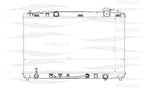 Радиатор охлаждения двигателя Free-Z, арт. KK0193