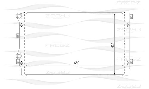 Радиатор охлаждения двигателя Free-Z, арт. KK0209