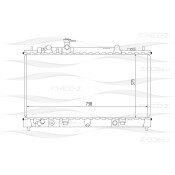 Радиатор охлаждения двигателя Free-Z, арт. KK0241