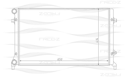 Радиатор охлаждения двигателя Free-Z, арт. KK0207