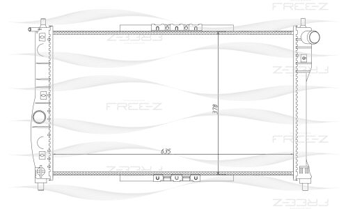Радиатор охлаждения двигателя Free-Z, арт. KK0138