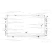 Радиатор охлаждения двигателя Free-Z, арт. KK0127