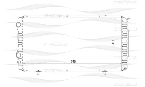 Радиатор охлаждения двигателя Free-Z, арт. KK0127