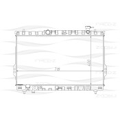 Радиатор охлаждения двигателя Free-Z, арт. KK0229