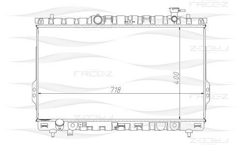 Радиатор охлаждения двигателя Free-Z, арт. KK0229