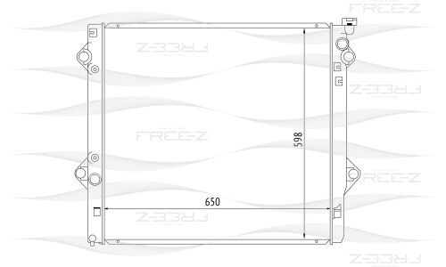 Радиатор охлаждения двигателя Free-Z, арт. KK0195
