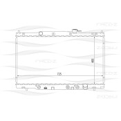 Радиатор охлаждения двигателя Free-Z, арт. KK0240